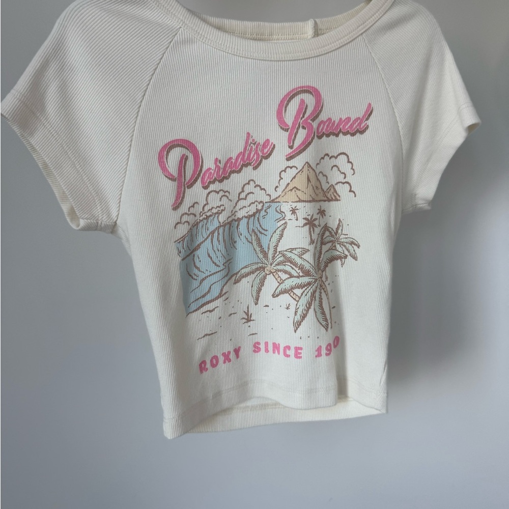 Roxy Paradise Bound Crop Graphic T-Shirt (Discontinued)